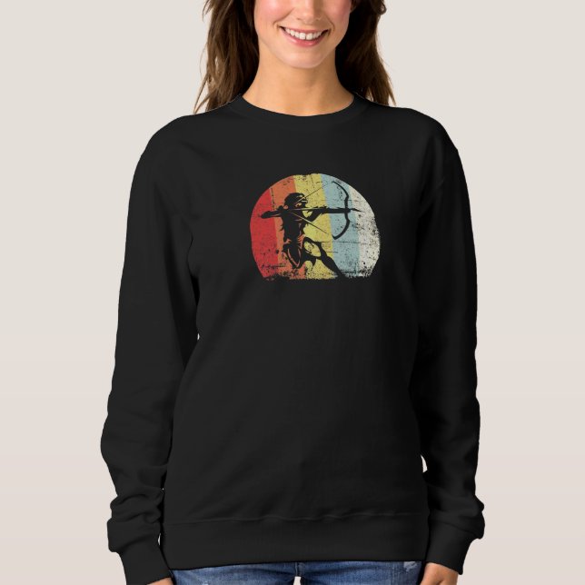 Sudadera Caza de arcos de tiro retro de sol (Anverso)