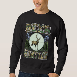 Sudadera Caza de Ciervos Cazador de Ciervos Camuflaje 90s C