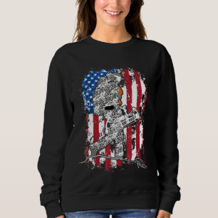 Sudadera Caza de ciervos de Bow Camo Arco de Arco Bandera A