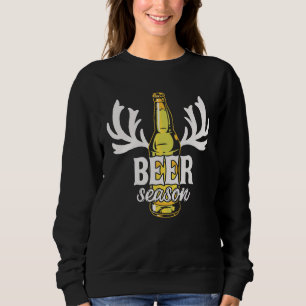 Sudadera Caza de ciervos masculinos en temporada de cerveza