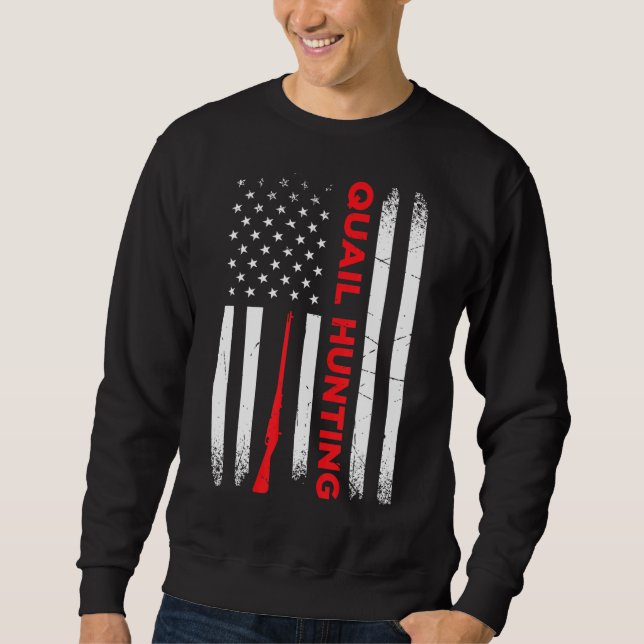 Sudadera Caza de codorniz para hombres dueños de codorniz (Anverso)
