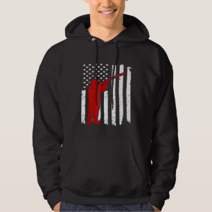 Sudadera Caza de cruces de ciervo de caza de ballenas blanc