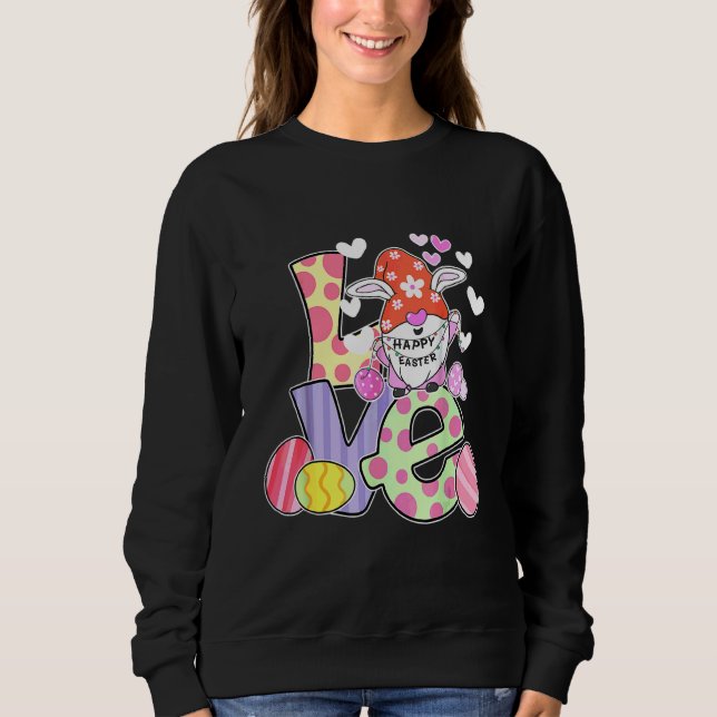 Sudadera Caza de huevos de conejo conejo conejo conejo cone (Anverso)