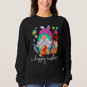 Sudadera Caza de huevos de conejo Gnome lindo de Pascua fel