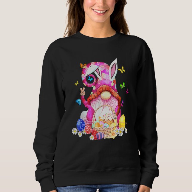 Sudadera Caza De Huevos De Pascua Y B De La Primavera De Lo (Anverso)