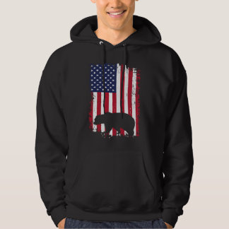 Sudadera Caza de osos bandera americana de EE. UU.