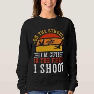 Sudadera Caza de patos en las calles soy lindo en los campo
