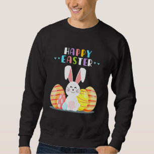 Sudadera Caza de primavera de Bunny Pastel Conejo de Huevos
