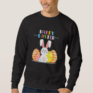 Sudadera Caza de primavera de Bunny Pastel Conejo de Huevos