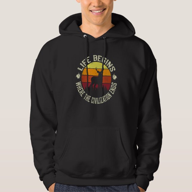 Sudadera Caza de venados norteamericanos (Anverso)