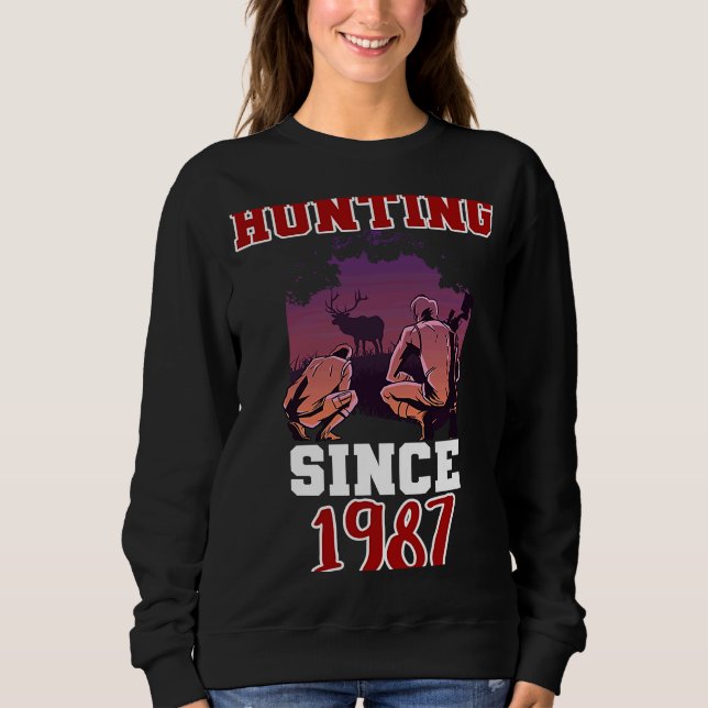 Sudadera Caza desde 1987 (Anverso)
