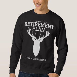 Sudadera Caza Plan de Jubilación Elk Deer Retirado Cazador