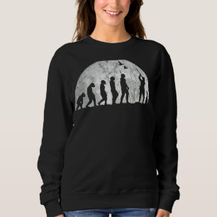 Sudadera Cazador Con Evolución De Perro Evolución Del Pato