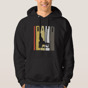 Sudadera Cazador de ciervos de alce de Idaho retro Arquería