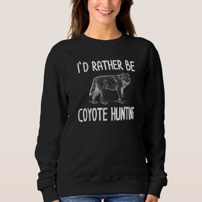 Sudadera Cazador de depredadores de Coyote (Anverso)