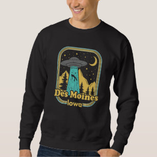 Sudadera Cazador de ovnis alienígenas de Des Moines Iowa 80