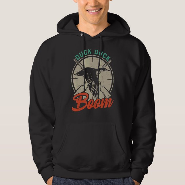 Sudadera Cazador de Pato Pato Pun Boom Pun (Anverso)