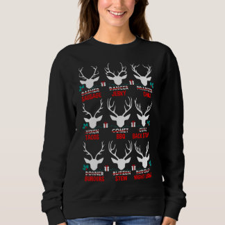 Sudadera Cazador gracioso de todos los renos de Santa Claus