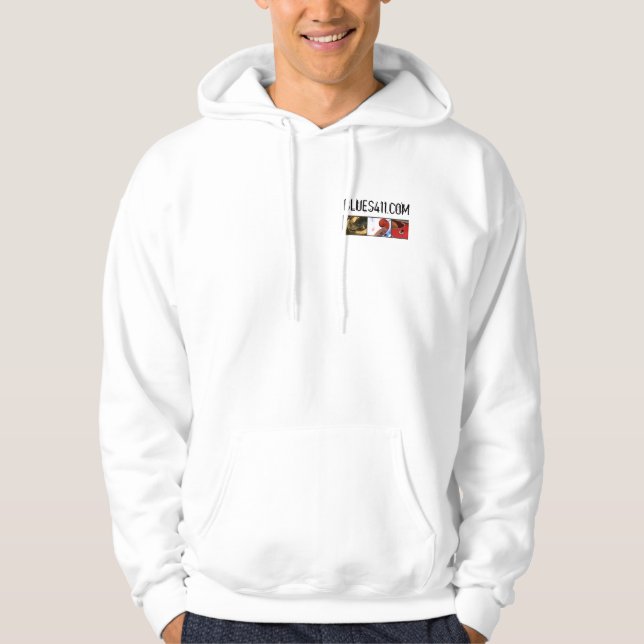 Sudadera Cazadora del golf del lema Blues411 (Anverso)
