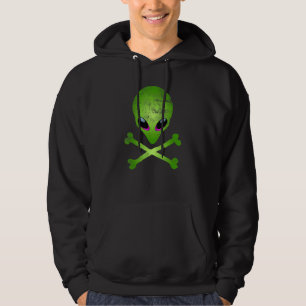 Sudadera Cazadores de OVNIs Alien Crossbones Psicodélicos