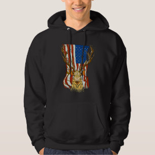 Sudadera Cazadores De Venados Crecen En Bandera Estadounide