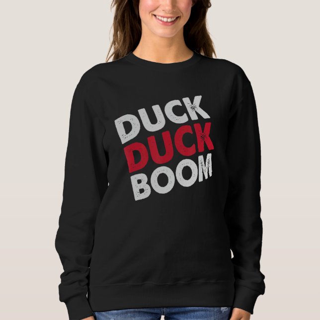 Sudadera Cazadores parodian la caza del pato (Anverso)