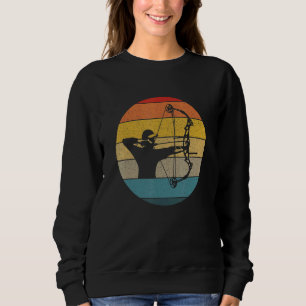 Sudadera Cazando al hombre de tiro al arco retro hombre ata