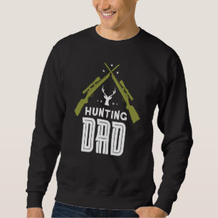 Sudadera Cazando Papá Ciervo Caza Cazadores Cazador Padre P