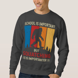 Sudadera Cazar Sasquatch Es Más Importante Cazador de Bigfo