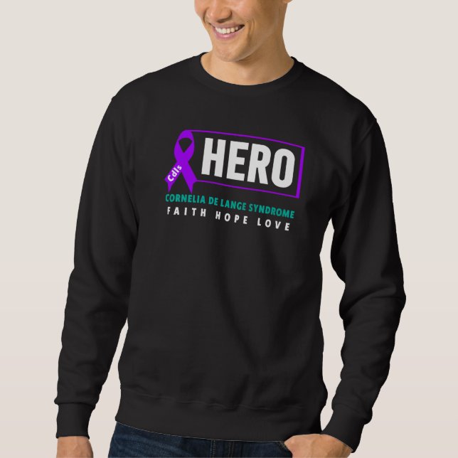Sudadera Cdls Awareness Cdls Hero Cornelia De Lange Syndr (Anverso)