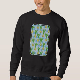 Sudadera Cebollas vectoriales de cebollas y puntos de polka