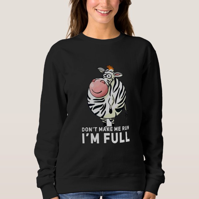 Sudadera Cebra  Animal Gordo (Anverso)