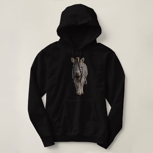 Sudadera Cebra Aproximándose (Diseño del anverso)