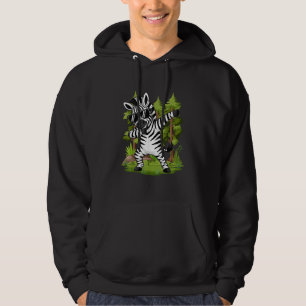 Sudadera Cebra linda haciendo dab, baile divertido de cebra