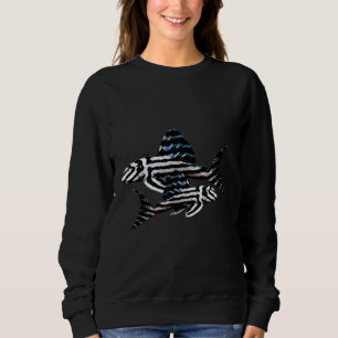 Sudadera Cebra Pleco Plecostamus L 42 Acuario Tanque De Pes