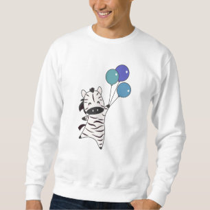 Sudadera Cebra Se Mueve Con Globos Y Animales Dulces