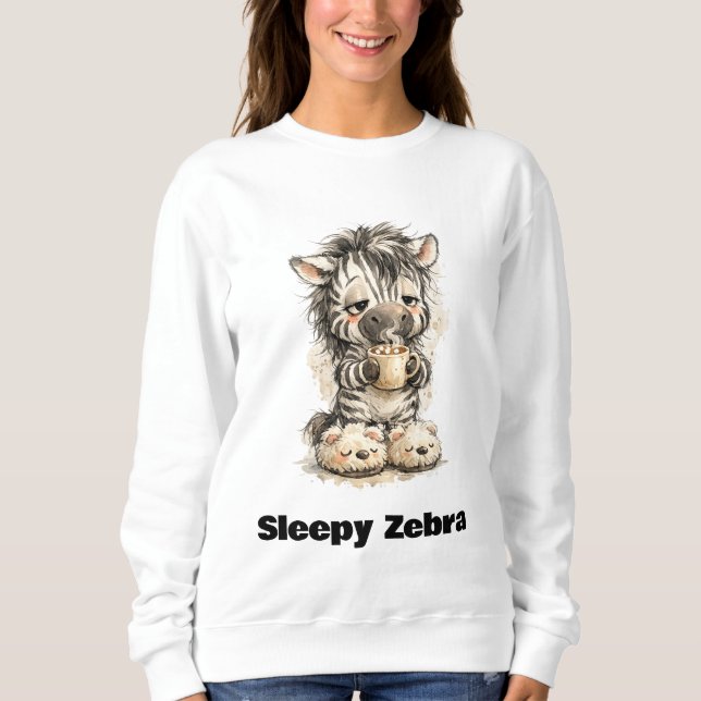 Sudadera Cebra Soñolienta (Anverso)