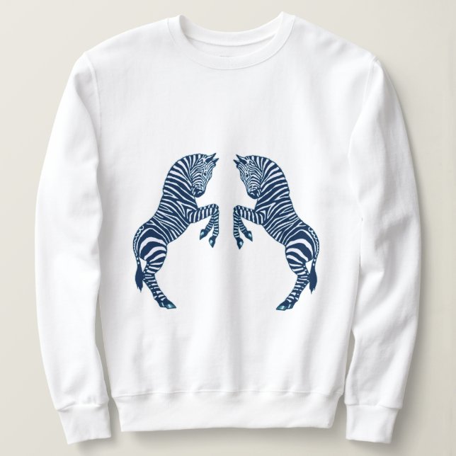 Sudadera Cebras Azules (Anverso del diseño)