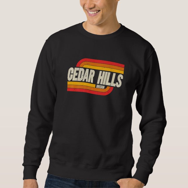 Sudadera Cedar Hills Oregon O City Vintage (Anverso)