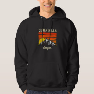Sudadera Cedar Hills Oregon Retro City State Vintage Usa