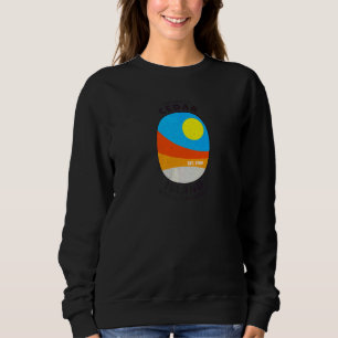 Sudadera Cedar Island Nc Vacaciones De Verano Abstracto Su