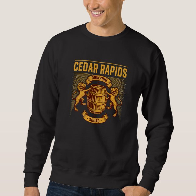 Sudadera Cedar Rapids Bebe Squad Iowa Homebrewing Ia Br (Anverso)