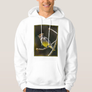 Sudadera Cedar Waxwing Songbird Foto original de ave silves