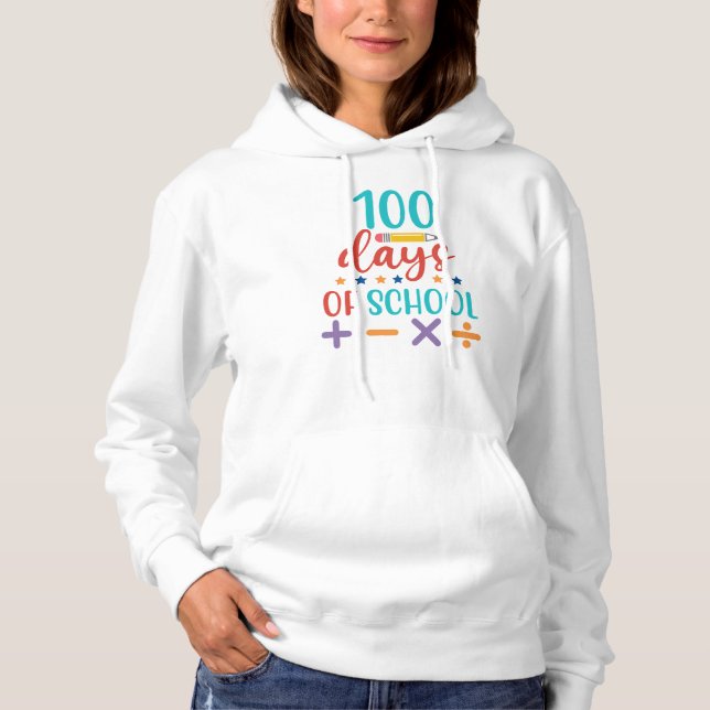 Sudadera Celebración de 100 Días de Escuela (Anverso)