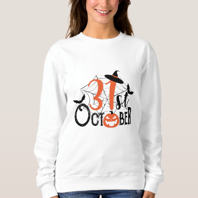 Sudadera Celebración de Halloween del 31 de octubre (Anverso)