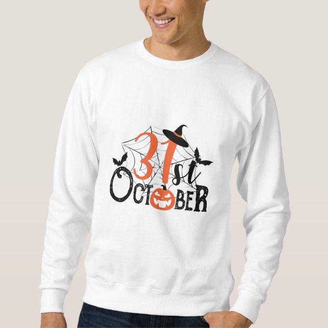 Sudadera Celebración de Halloween del 31 de octubre (Anverso)