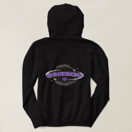 Sudadera Celebración del proyecto - Diseño de planeta negro