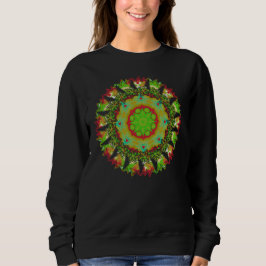 Sudadera Celebración Feliz Motivo de Mandala Líquido Festiv
