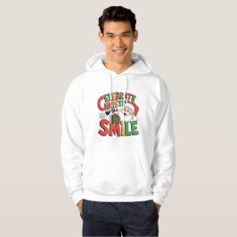 Sudadera Celebrar a los Navidades con la sonrisa de Santa M