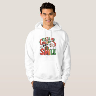 Sudadera Celebrar a los Navidades con la sonrisa de Santa M